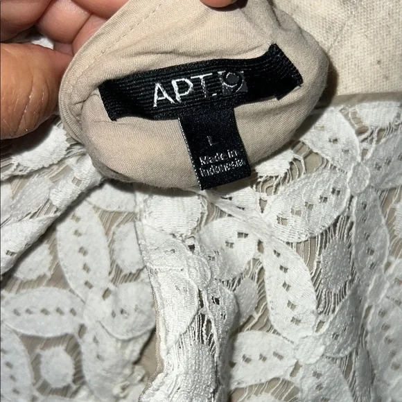 Apt.9 Chic White Sleeveless Lace Dress - Picture 2 of 10